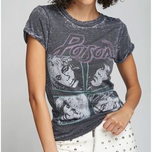 COPY - Recycled karma poison band tee. Super soft with blue and purple accents.…